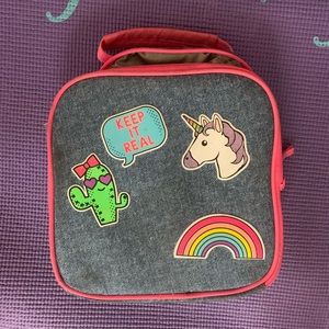 Pink and Blue Girl Justice Lunchbox